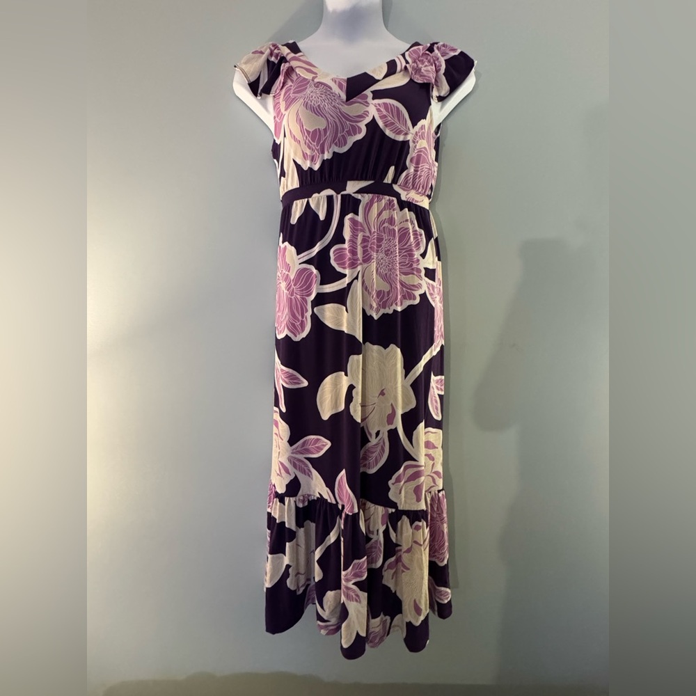 Floral Purple Maxi Dress